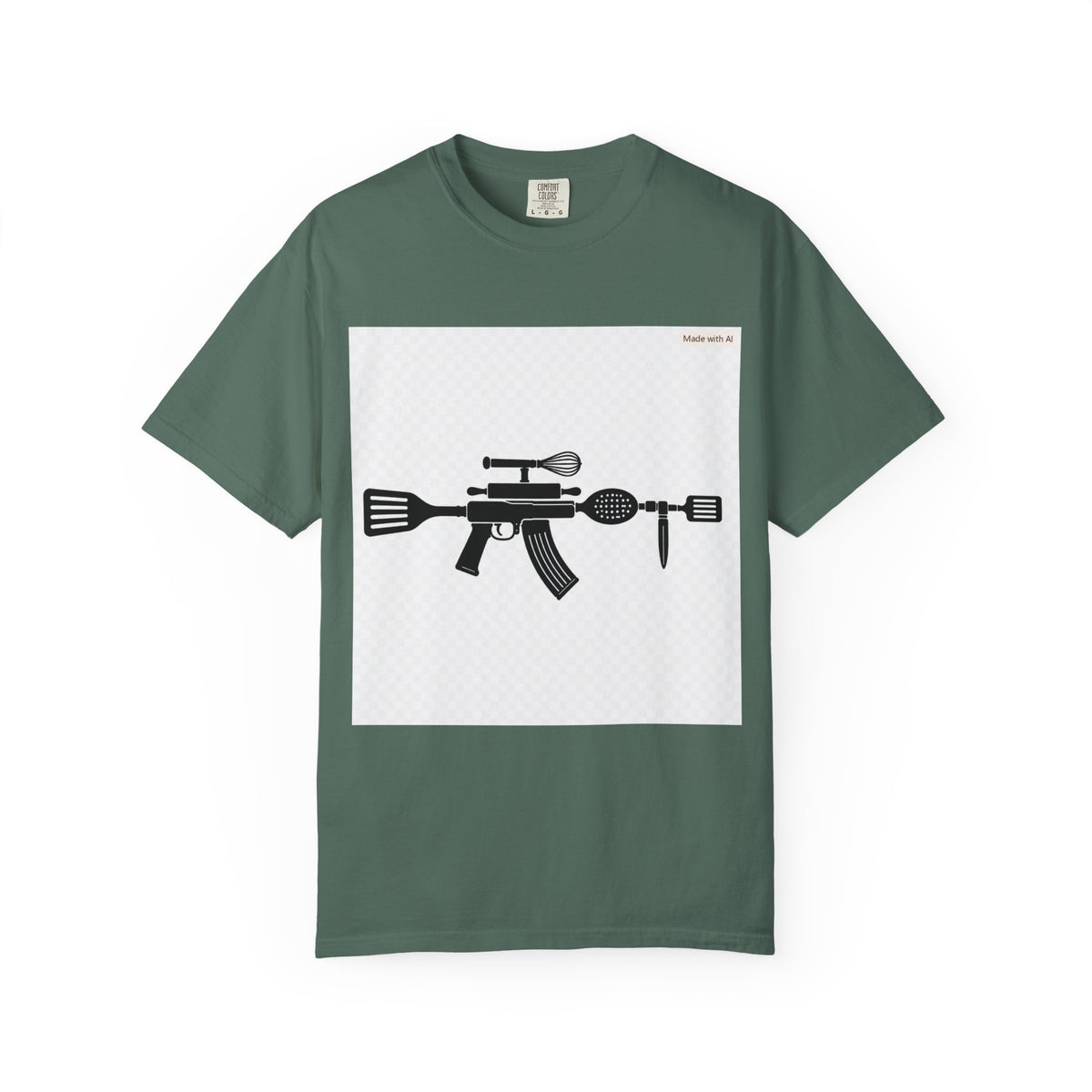 Tactical Rifle Silhouette Graphic T-Shirt