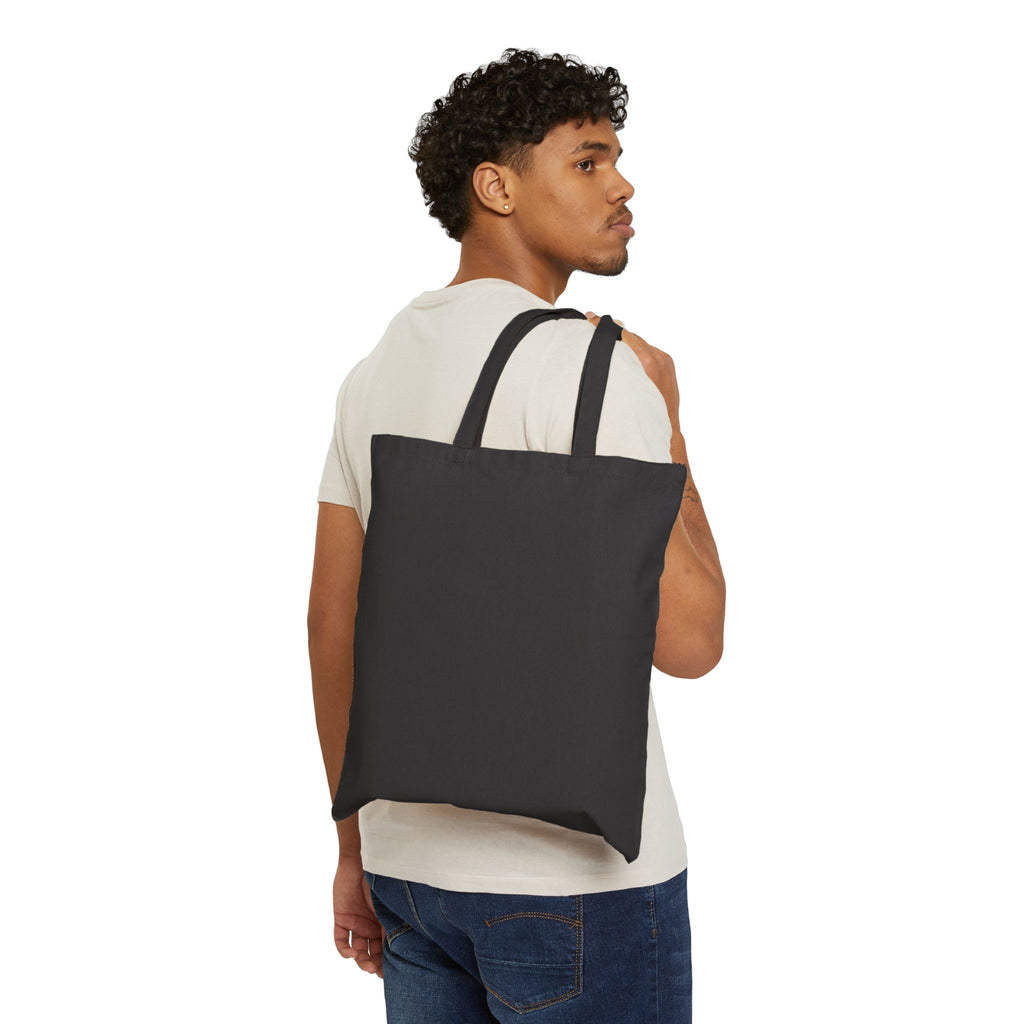 Canvas Tote Bag – Minimalist Rifle Silhouette Cotton Shopper