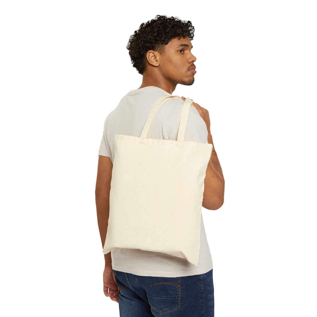 Canvas Tote Bag – Minimalist Rifle Silhouette Cotton Shopper
